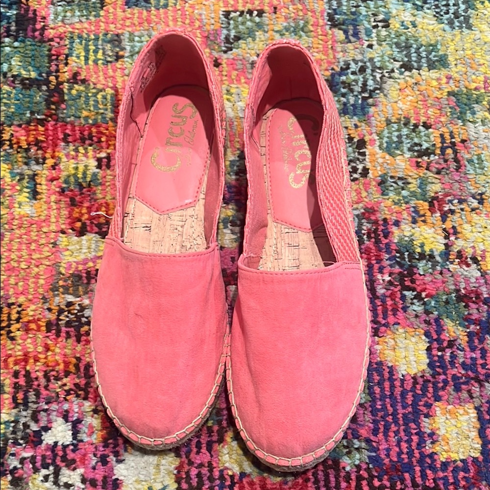Circus by Sam Edelman Pink Espadrille Slip-Ons